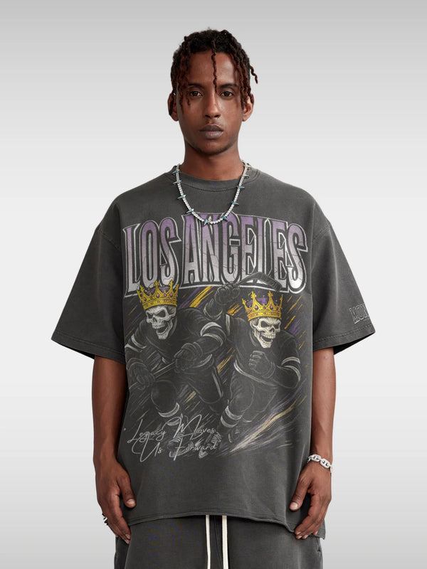 Kings LA Hockey Tee Dark Gray