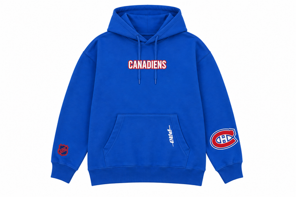 Montreal Canadians Wingspan M CJ Drop Shoulder Hoodie Royal Blue