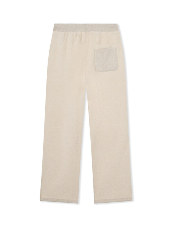 L/AB Off White Reverse Open Hem Sweatpants Oatmeal Heather