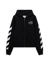 Off White L/AB Core Diagonal Zip Hoodie