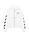 Off White L/AB Core Diagonal Zip Hoodie