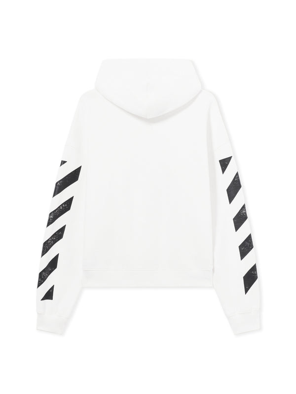 Off White L/AB Core Diagonal Zip Hoodie