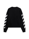Off White L/AB Diagonal Crew Neck Sweatshirt
