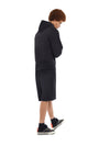 L/AB Off White Diagonal Washed Hoodie Black