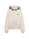 L/AB Off White Reverse Pullover Hoodie Oatmeal Heather