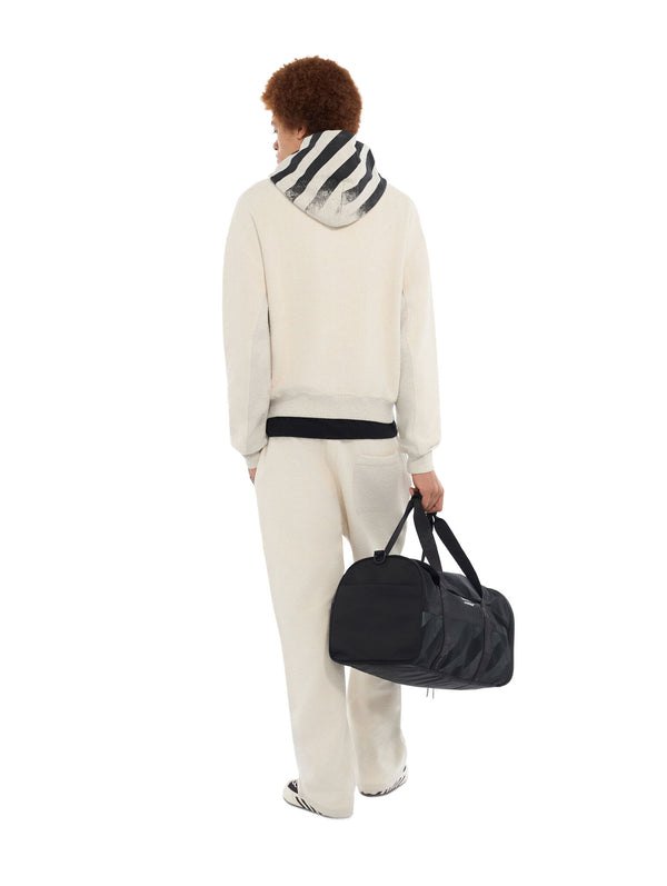 L/AB Off White Reverse Pullover Hoodie Oatmeal Heather