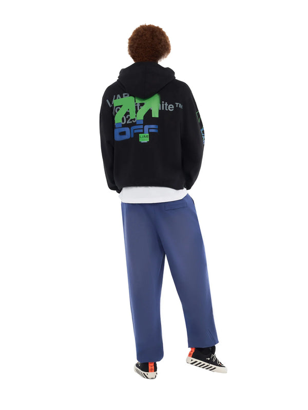L/AB Off White Off Active Hoodie Black