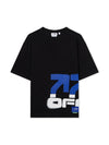 L/AB Off White Off Stacked T-Shirt Black