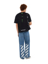 L/AB Off White Off Stacked T-Shirt Black