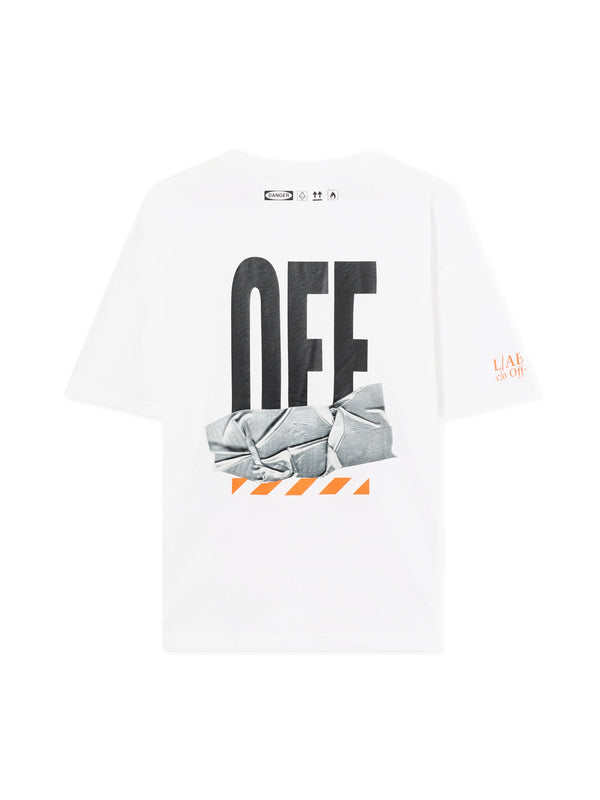 Off White L/AB Off Active Duct Tape T-Shirt
