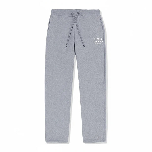 Off White Diagonal Hem Jogger Pants