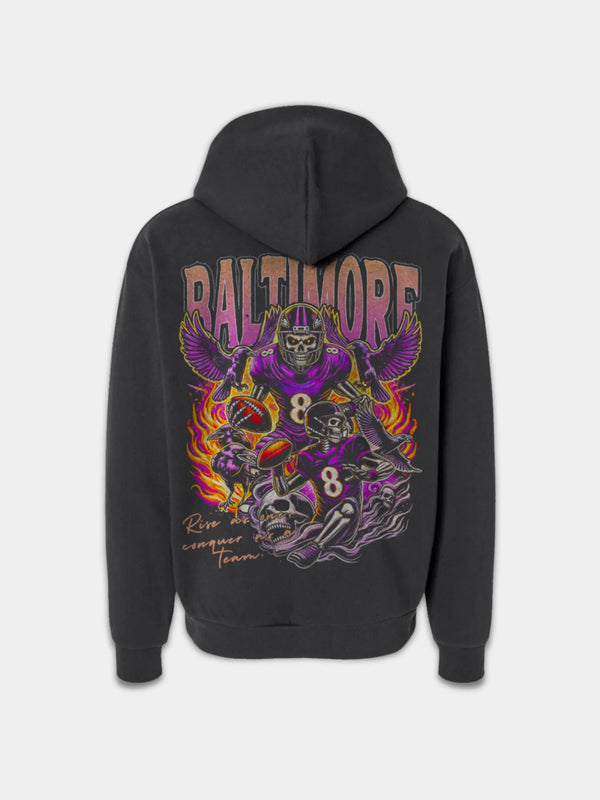 Baltimore Football Hoodie Black