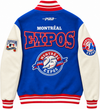 Montreal Expos Day One Rib Wool Varsity Jacket Royal Blue