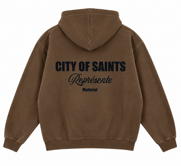 Saint Varsity Heavyweight Brushed Zip-Up Shore