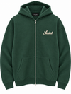 Saint Heavyweight Brushed Zip-Up Evergreen