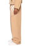 L/AB Off White Reverse Open Hem Sweatpants Cornstalk