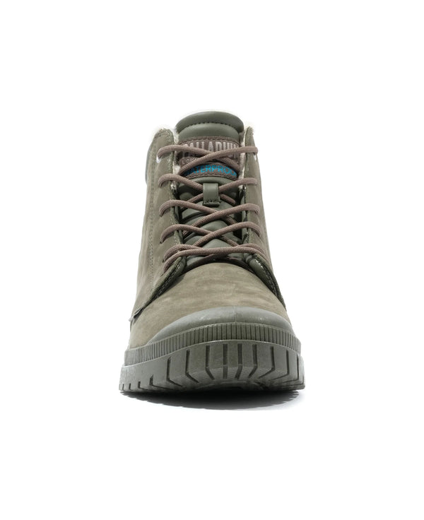 Palladium Unisex SP20 Cuff Leather Waterproof Warm Lined Boot Olive Night