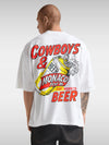 Cowboys and Beer Tee White