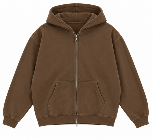 Saint Varsity Heavyweight Brushed Zip-Up Shore