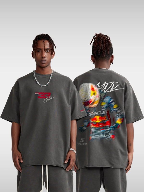 Verstappen Blur Racing Tee Dark Gray