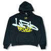 L/AB Off White Graffiti Hoodie Black