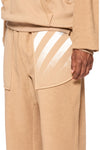 L/AB Off White Reverse Open Hem Sweatpants Cornstalk