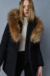 Adali-F Down Coat Signature Collar Natural Fur