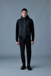 Andrew-Z Mixed Media Light Down Jacket Black