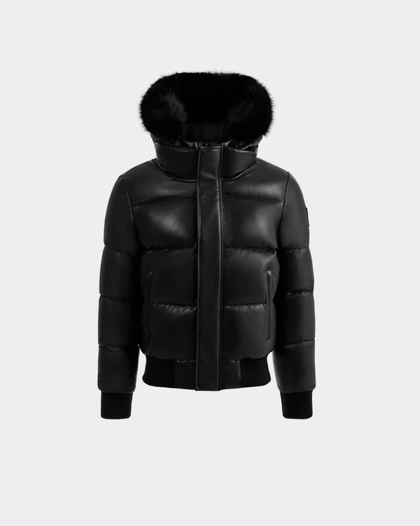 Rudsak Bond X Leather Down Bomber Black