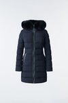 Calla Agile 360 Light Down Coat Blue Fox Fur Collar