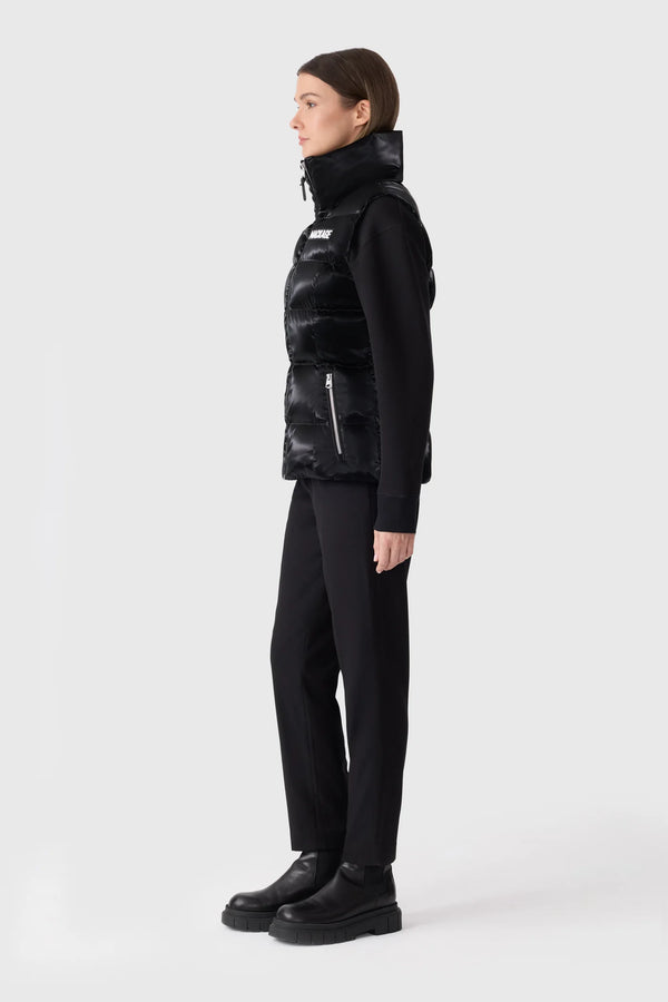 Chaya-GLO High Gloss Shell Down Vest Black