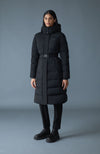 Coralia-CITY Recycled Down Coat Storm Visor and Belt