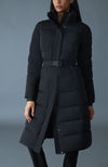 Coralia-CITY Recycled Down Coat Storm Visor and Belt