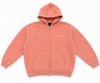 Saint Heavyweight Brushed Zip-Up Salmon