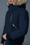 Dixon-FZ 2-in-1 Nordic Tech Down Bomber Natural Fur Navy