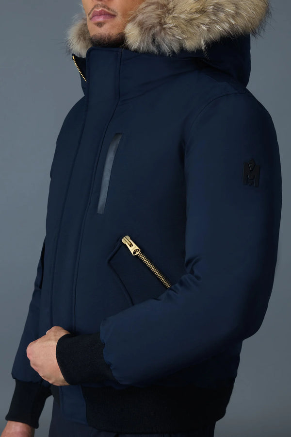 Dixon-FZ 2-in-1 Nordic Tech Down Bomber Natural Fur Navy