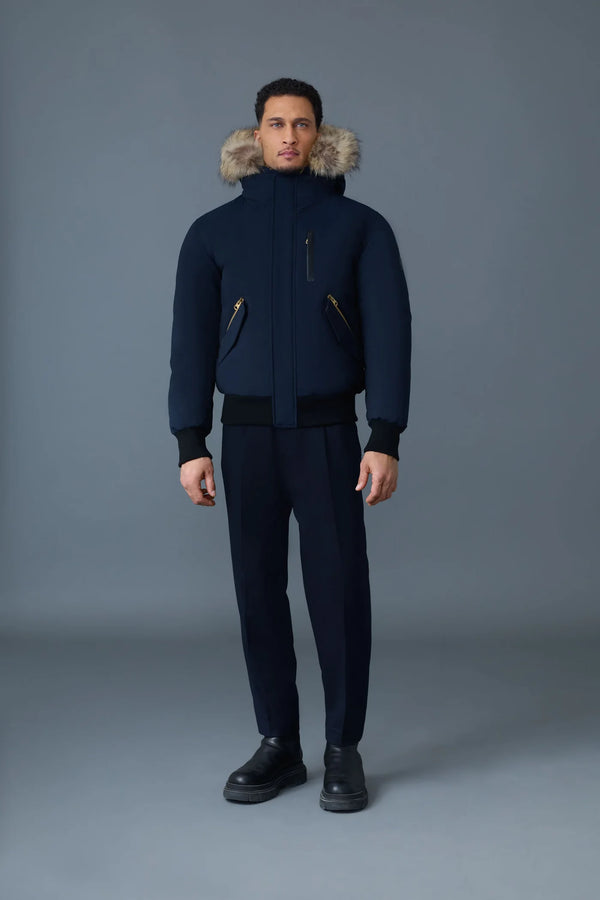 Dixon-FZ 2-in-1 Nordic Tech Down Bomber Natural Fur Navy