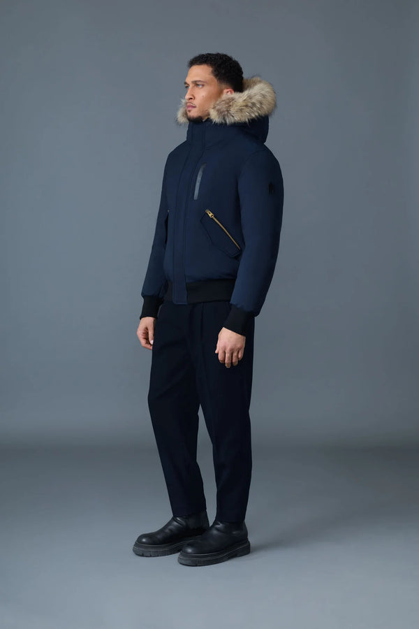 Dixon-FZ 2-in-1 Nordic Tech Down Bomber Natural Fur Navy