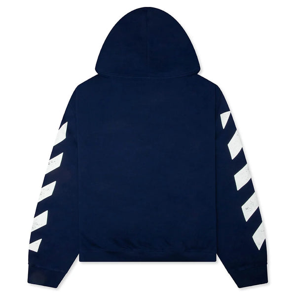 Off White L/AB Core Diagonal Zip Hoodie