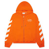 Off White L/AB Core Diagonal Zip Hoodie