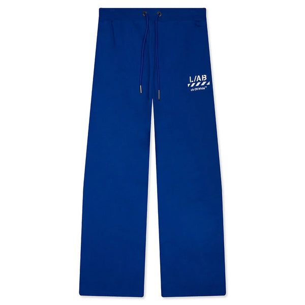 Off White Diagonal Hem Jogger Pants
