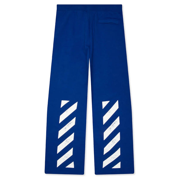Off White Diagonal Hem Jogger Pants