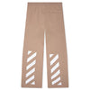 Off White Diagonal Hem Jogger Pants