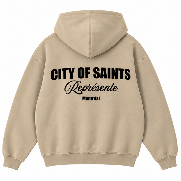 Saint Heavyweight Brushed Zip-Up Dune