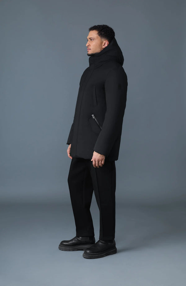 Edward-NFR 2-in-1 Down Coat Hooded Bib Black