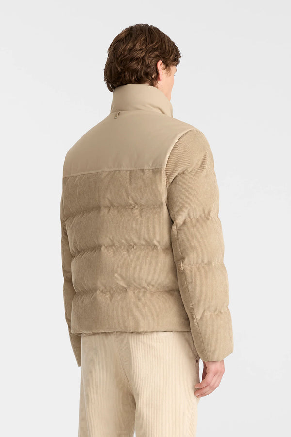 Everett-CDY Down Corduroy Jacket Light Camel