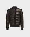 Rudsak Jimmy X Lightweight Down Leather Bomber Black