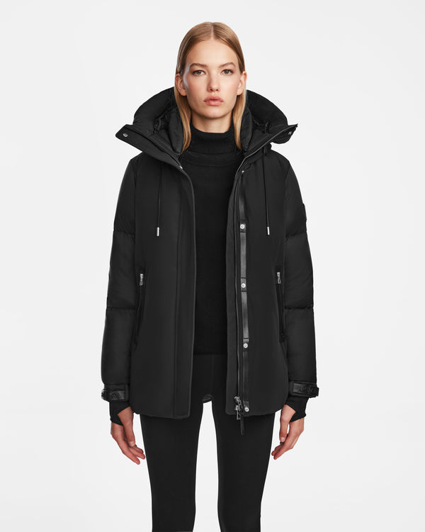 Loli Down Parka Faux Shearling Trim