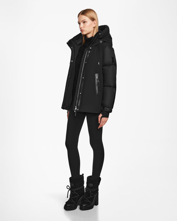Loli Down Parka Faux Shearling Trim