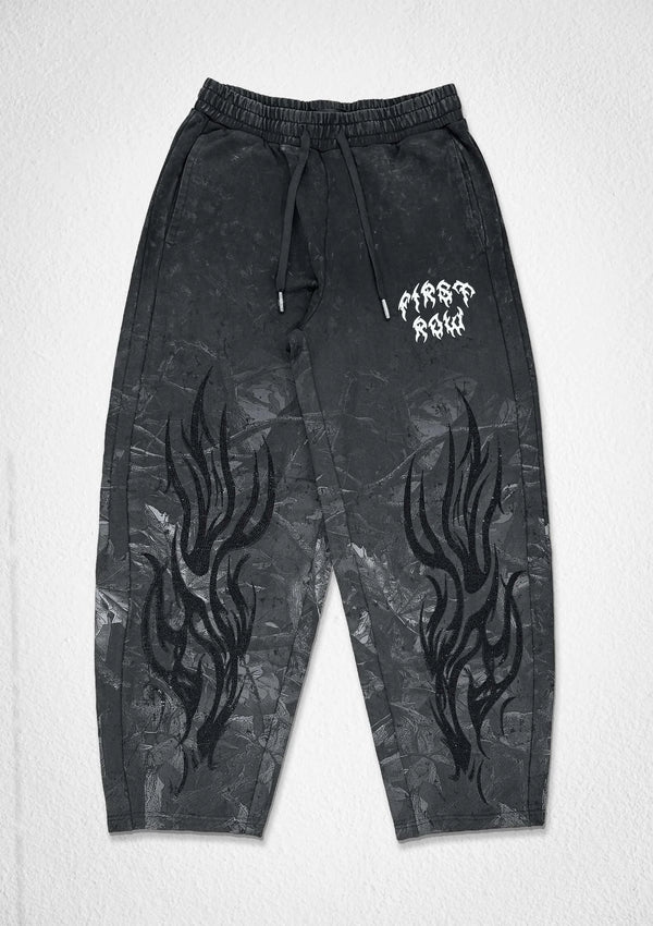 First Row Denim Shadow Worship Flame Ritual Baggy Jogger Hunting Camo